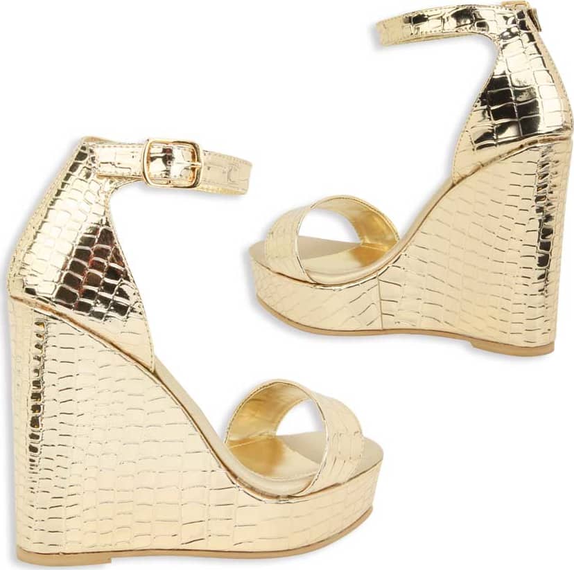 Vi Line Fashion 700 Women Gold Yellow Sandals