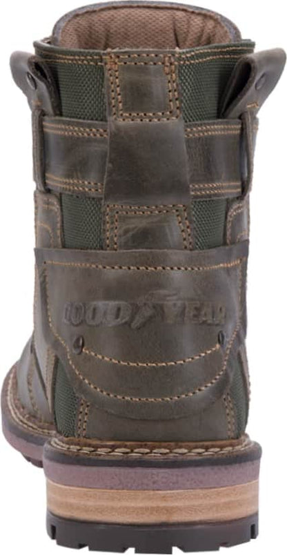 Goodyear Y302 Men Olive Green Boots Leather - Beef Leather
