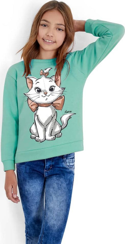 Holly Land Kids DON1 Girls' Azul Menta sweatshirt