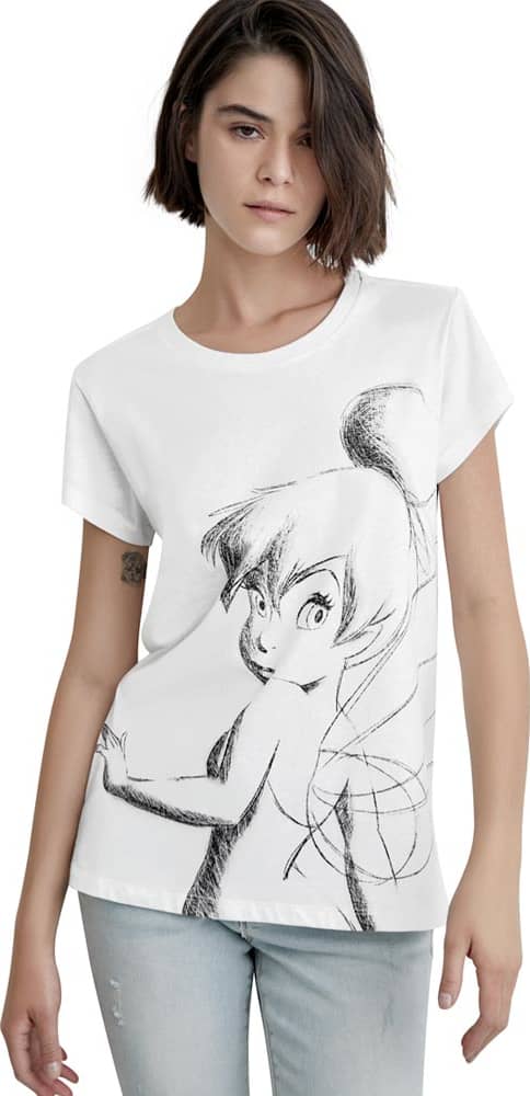 Disney 0355 Girls' White t-shirt