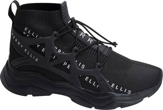 Perry Ellis 6699 Men Black Sneakers