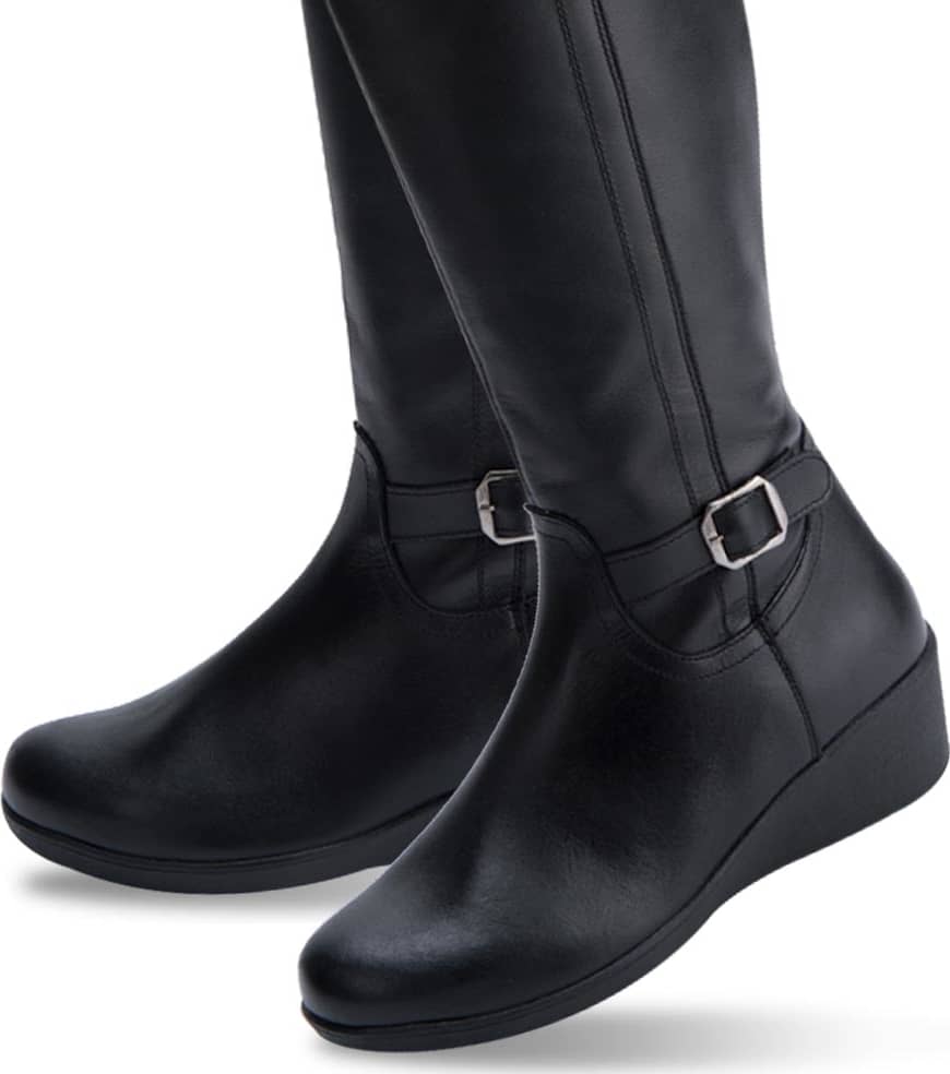 Shosh 5094 Women Black knee-high boots Leather - Beef Leather