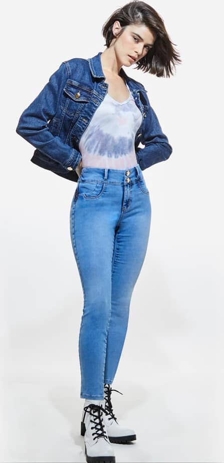 Fergino 2154 Women Bleach jeans casual