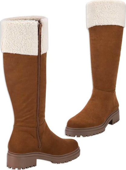 Tierra Bendita 0136 Women Camel knee-high boots
