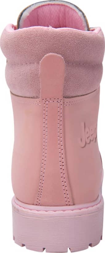 Jeep 3025 Women Pink Boots Leather - Beef Leather