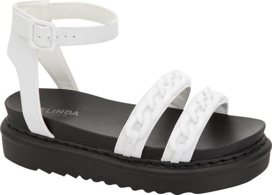Belinda Peregrin 1028 Women White Sandals