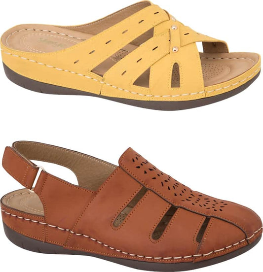 Shosh 7458 Women Multicolor 2 pairs kit Sandals