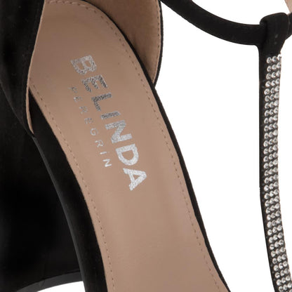 Belinda Peregrin 1108 Women Black Sandals