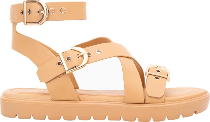 Pink By Price Shoes 3650 Women Camel Sandals