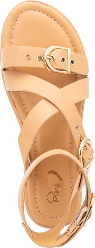 Pink By Price Shoes 3650 Women Camel Sandals