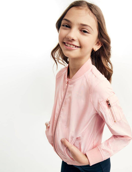 Holly Land Kids KN36 Girls' Pale Pink coat / jacket