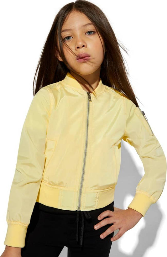 Holly Land Kids KN36 Girls' Yellow coat / jacket