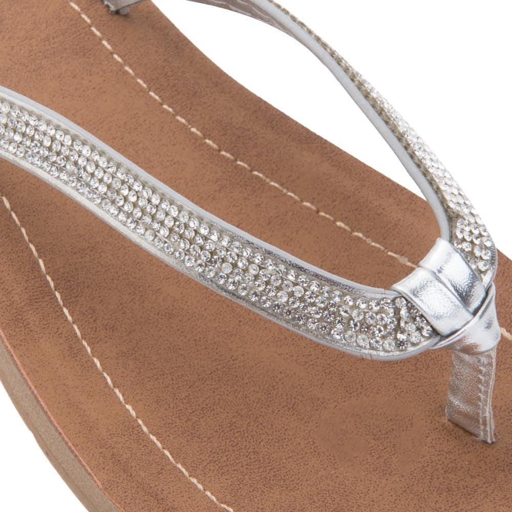 Pink By Price Shoes 7173 Women Silver Sandals