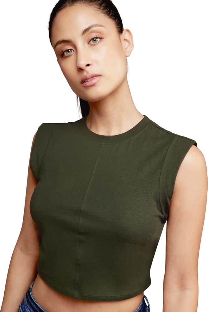 Holly Land RM08 Women Olive Green Blouse