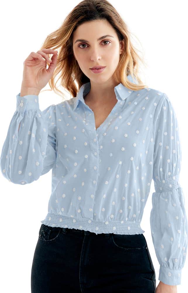 Holly Land SS06 Women Blue Blouse