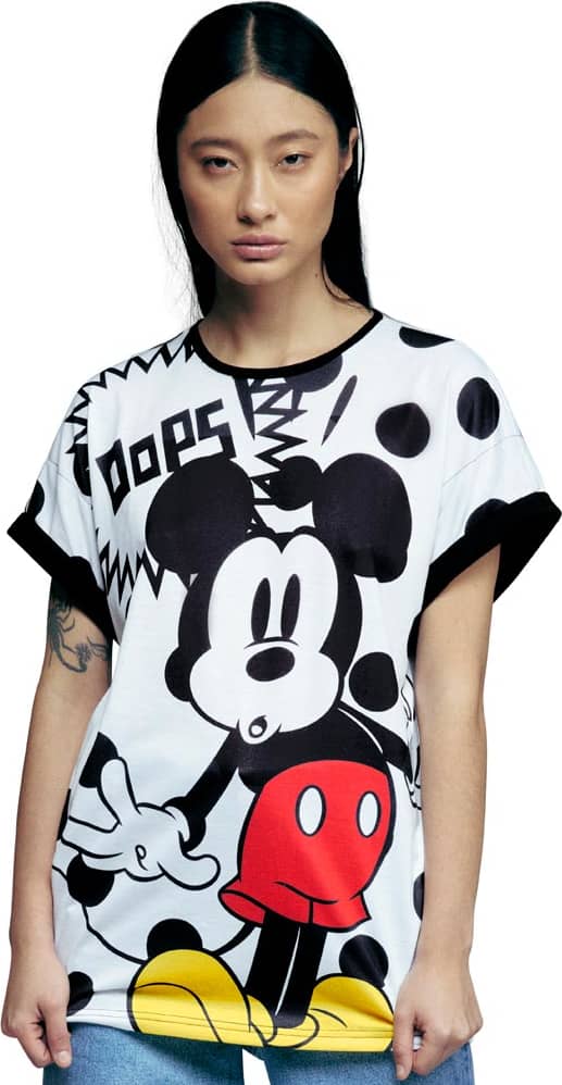 Mickey Mouse BL01 Women White/black blouse