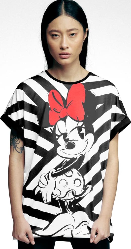 Minnie Mouse BL02 Women White/black blouse