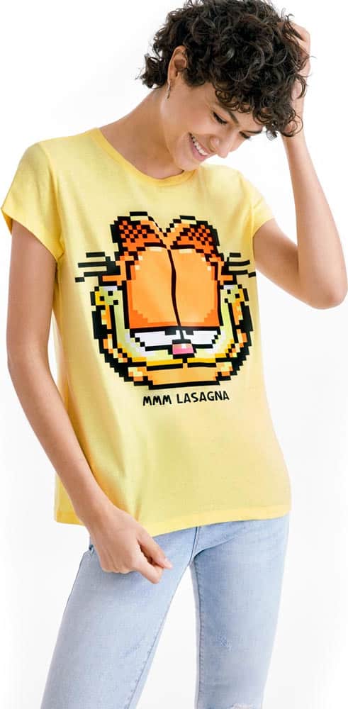 Garfield PE06 Women Yellow t-shirt