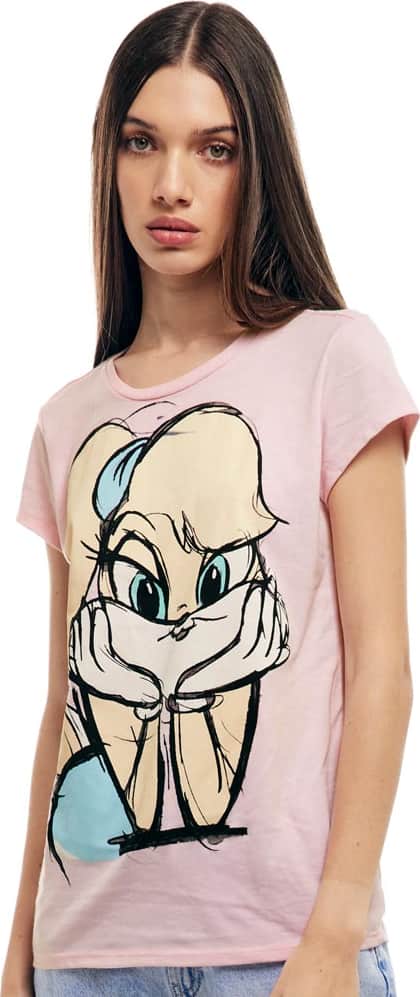 Looney Tunes PE09 Women Pale Pink t-shirt