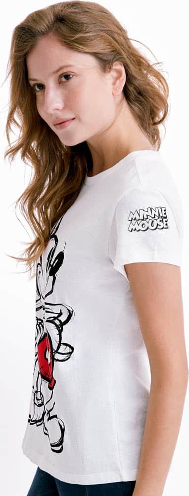 Mickey Mouse PE14 Women White t-shirt