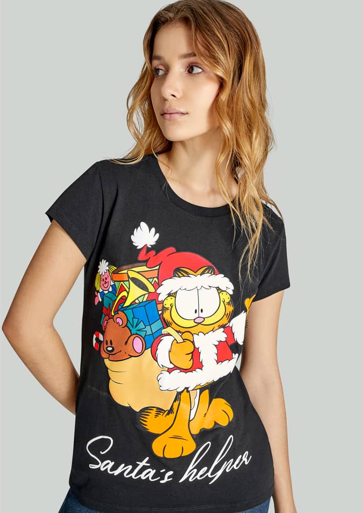 Garfield FW04 Women Black t-shirt