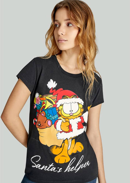 Garfield FW04 Women Black t-shirt