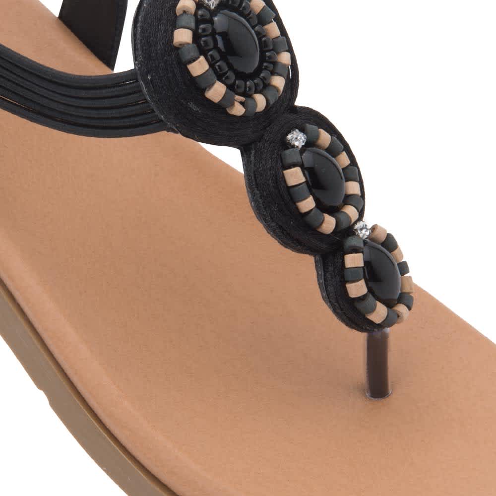 Vi Line 1714 Women Black Sandals