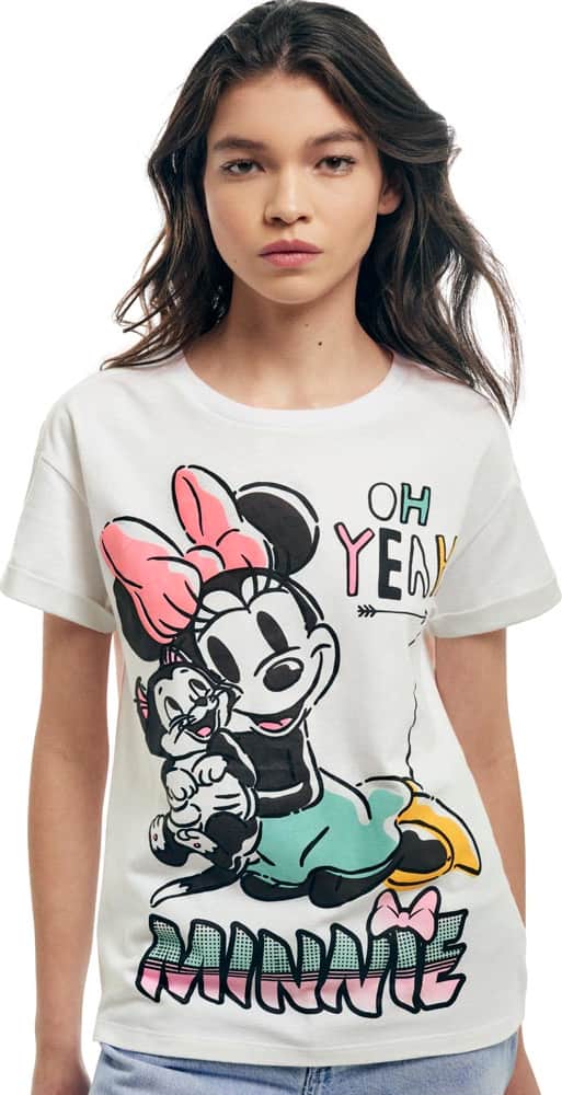 Minnie Mouse CV02 Women White t-shirt