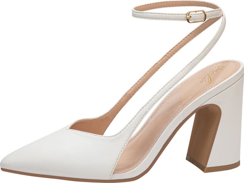 Yaeli Fashion 2175 Women White Heels