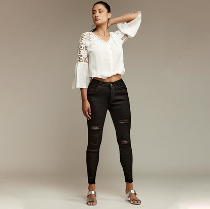 Atmosphere Dnm 0345 Women Black jeans casual