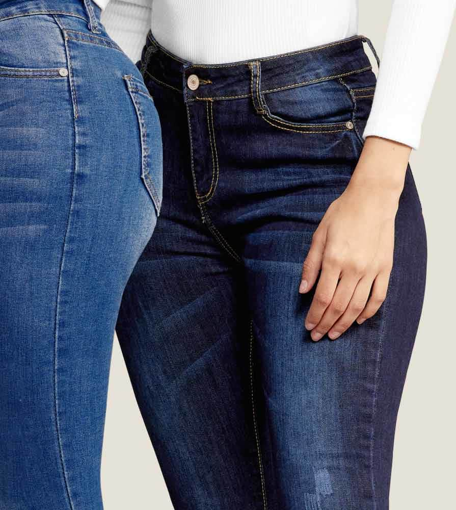 Atmosphere Dnm 0345 Women Indigo Blue jeans casual