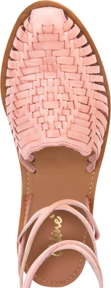 Vi Line 2557 Women Pale Pink Sandals Leather - Beef Leather