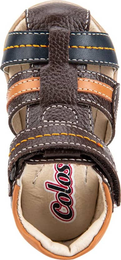 Coloso 8527 Boys' Brown Sandals Leather - Beef Leather