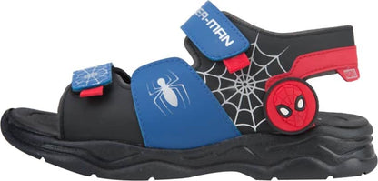 Spiderman 0710 Boys' Black Sandals