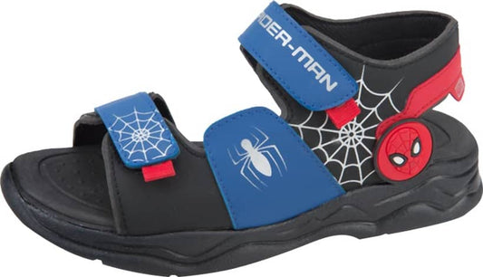 Spiderman 0710 Boys' Black Sandals