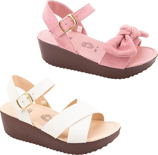 Vivis Shoes Kids 2637 Girls' Multicolor 2 pairs kit Sandals