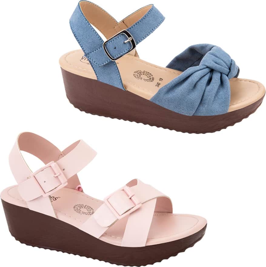 Vivis Shoes Kids 2640 Girls' Multicolor 2 pairs kit Sandals