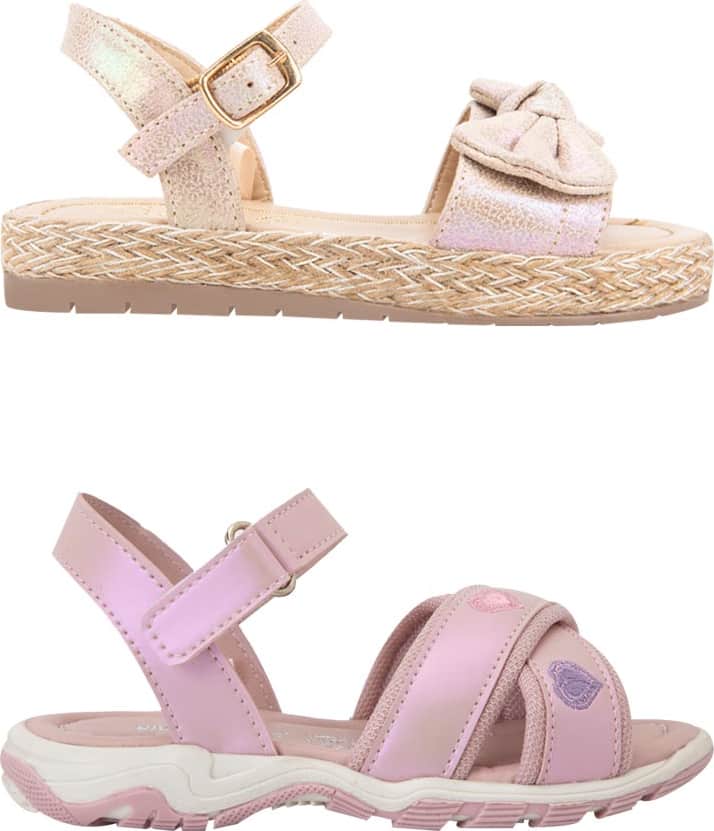 Vivis Shoes Kids 2413 Girls' Multicolor 2 pairs kit Sandals