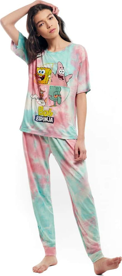 Bob Esponja 1030 Women Pink pajamas