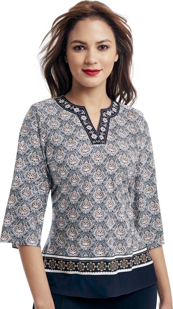 Paloma Carmin 7666 Women Navy Blue Blouse