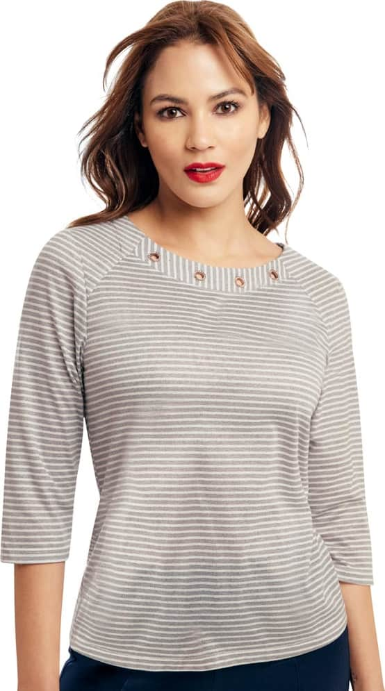 Yaeli Fashion 003 Women Gray Blouse