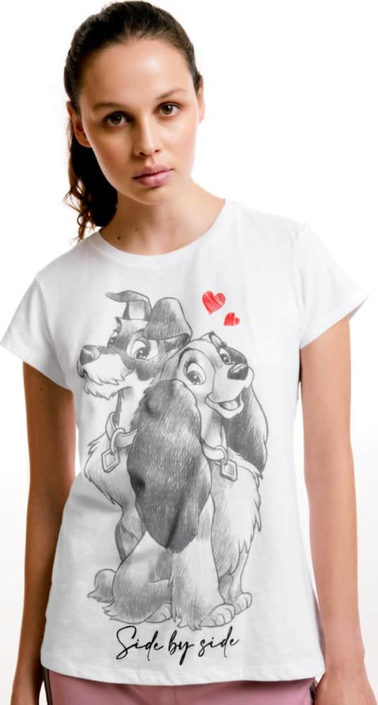 Disney CB03 Women White t-shirt