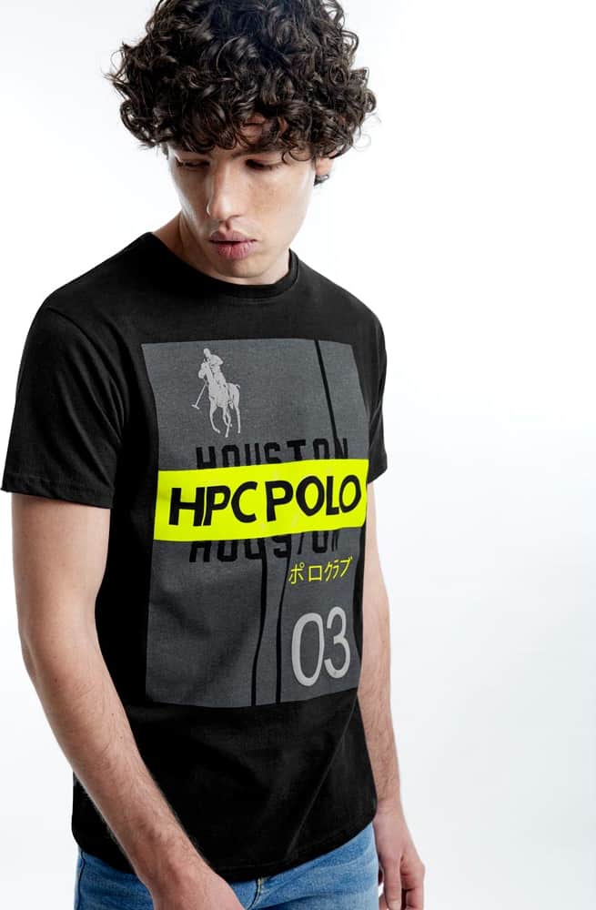 Hpc Polo HPCP Men Black t-shirt