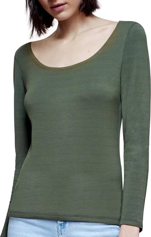 Holly Land 4141 Women Olive Green t-shirt