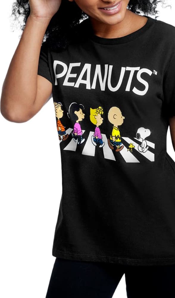 Peanuts JP13 Women Black t-shirt