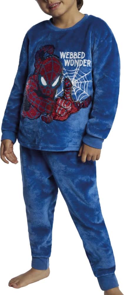Spiderman DL06 Boys' Navy Blue pajamas