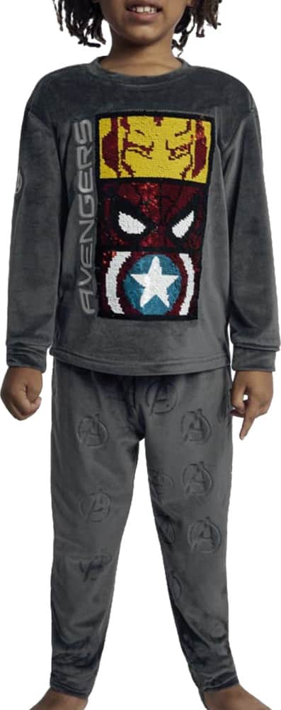 Avengers DL07 Boys' Gris Humo pajamas