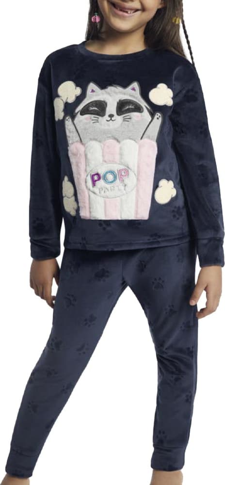 Love To Lounge DL04 Girls' Navy Blue pajamas