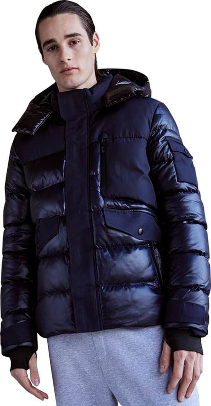 Arriba De La Montaña 9022 Men Navy Blue coat / jacket