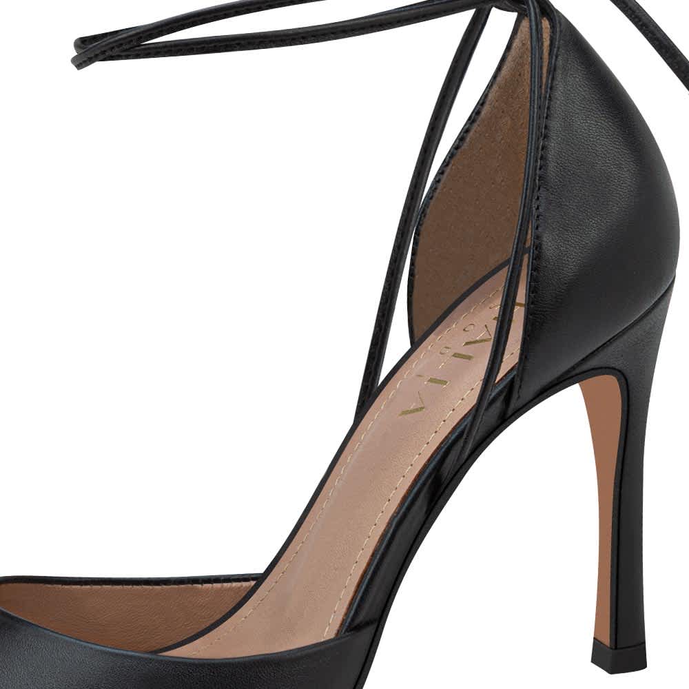 Thalia Sodi TH30 Women Black Heels Leather - Mixed (goat + sheep) Leather